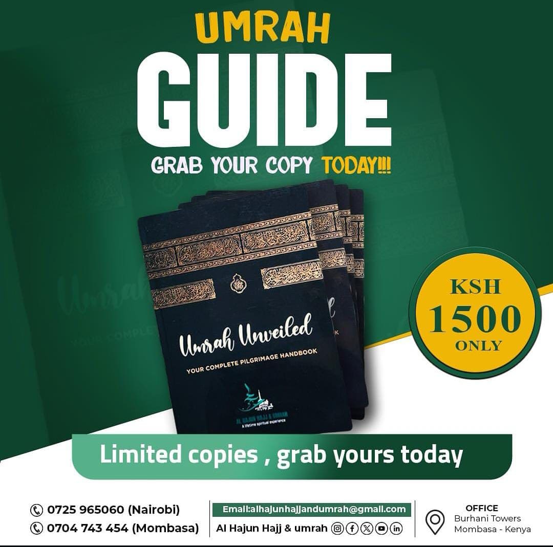 Umrah Unveiled, a complete pilgrimage handbook from Al Hajun. Limited copies available.