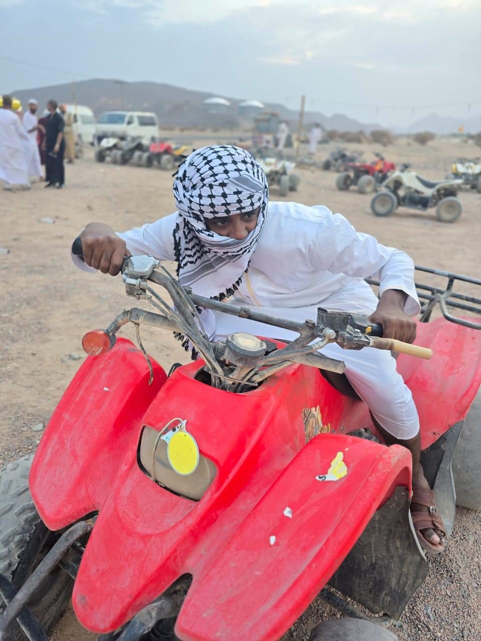 Quad bike with the youth