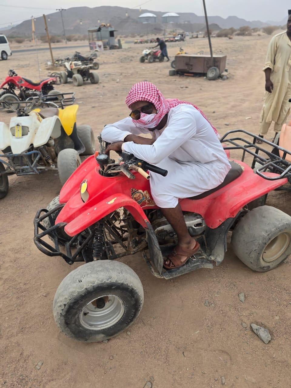 Quad bike with the youth