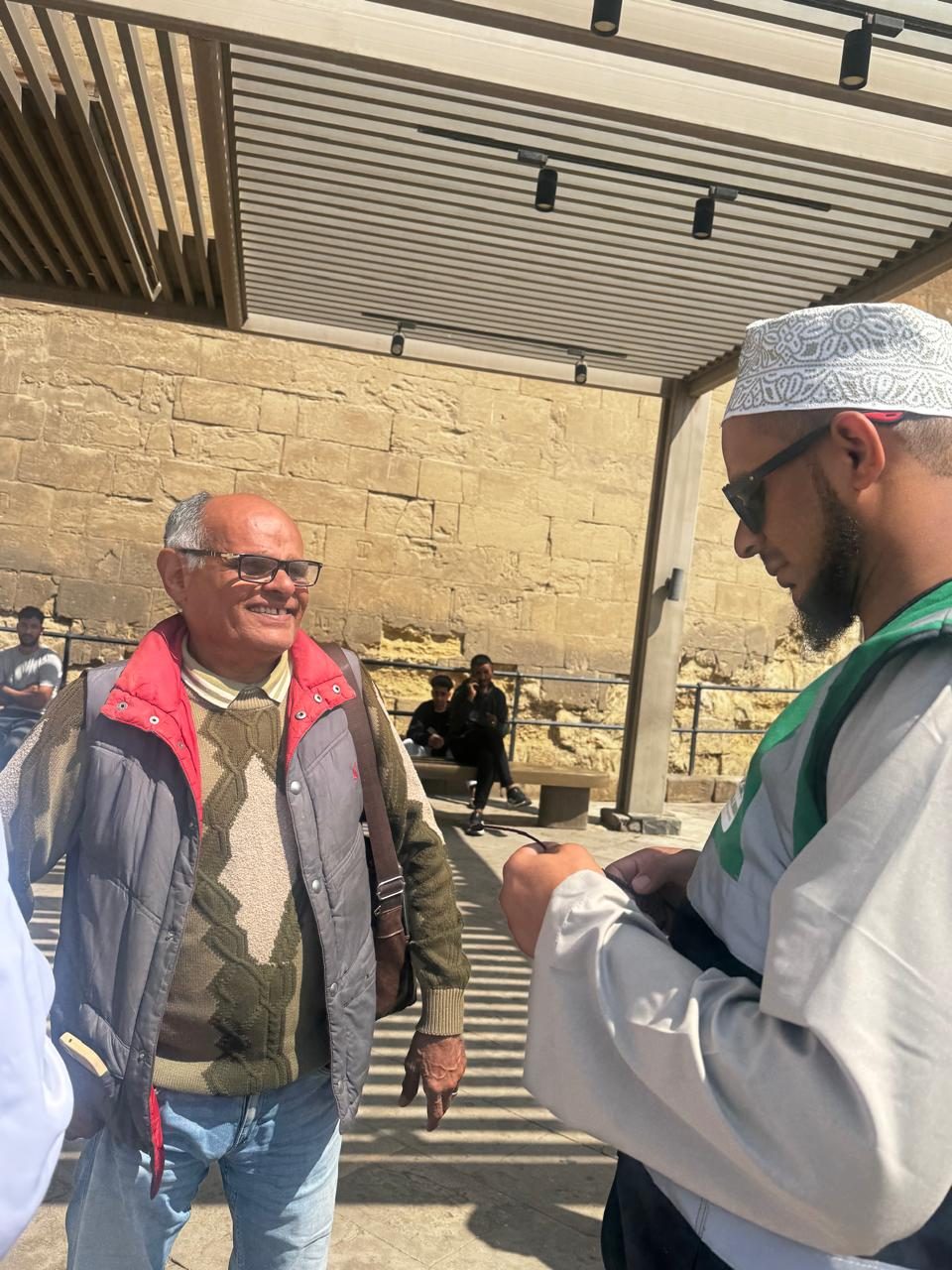 With our tour guide